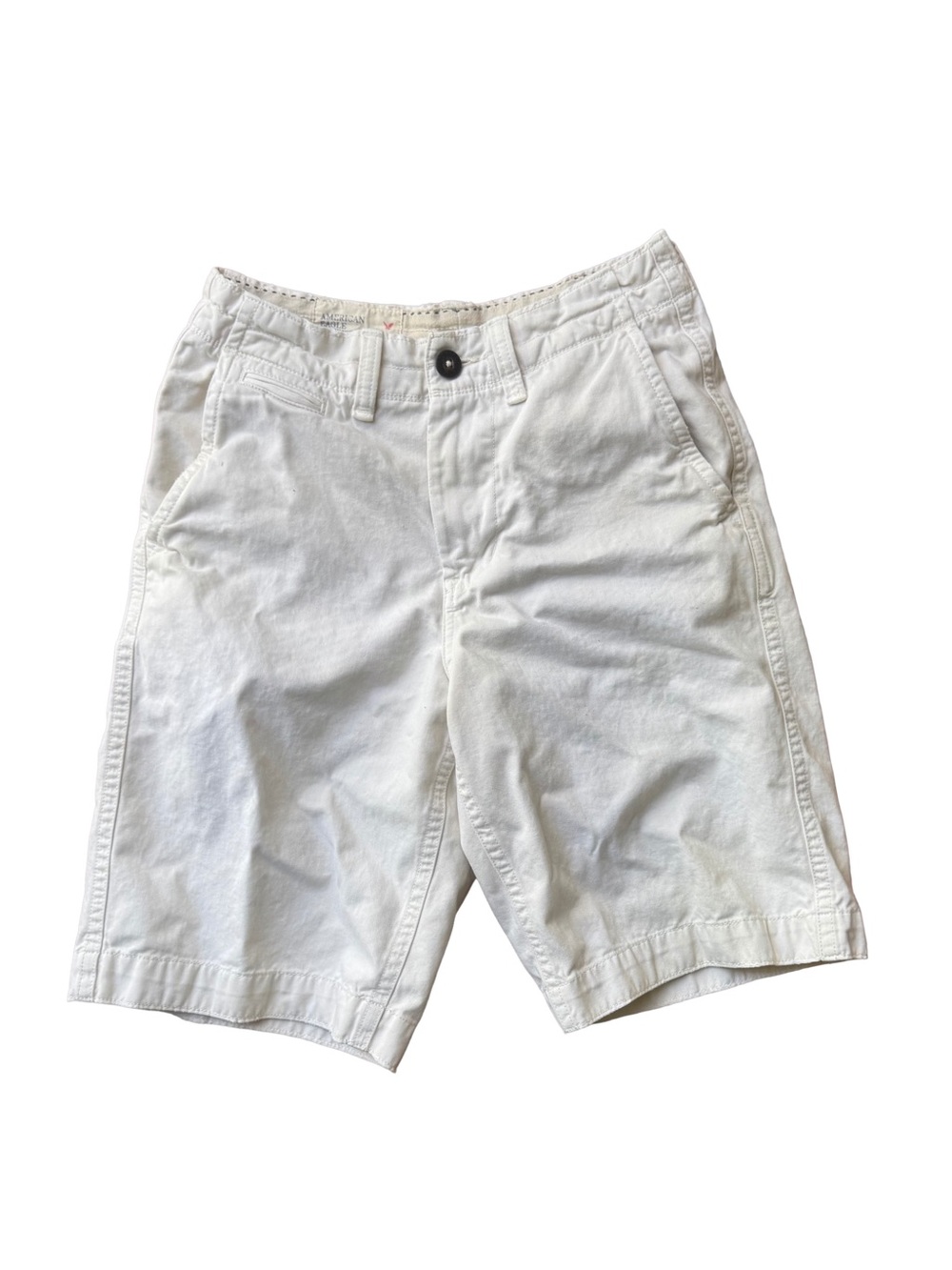 American Eagle 30 Beige Khaki Longer Length Men's Casual Chino Shorts